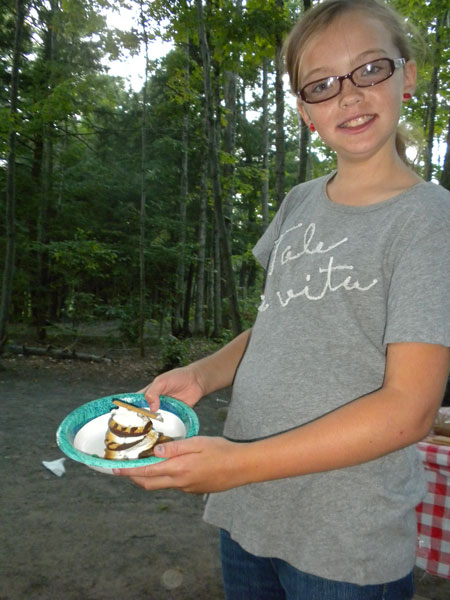 camping smores